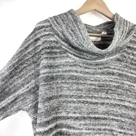 Anthropologie Field Flower Space Dye Gray Cowl Neck Tunic Sweater - Picture 5 of 16